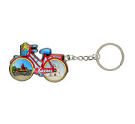 Kaunas bicycle shaped keychain souvenir